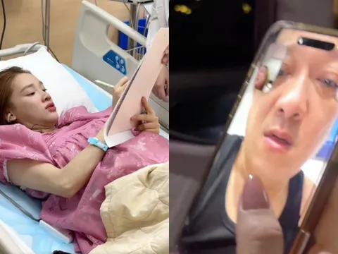 Nhã Phương tự vào viện sinh con khiến Trường Giang chỉ biết bật khóc