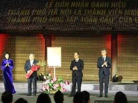 Hà Nội đón nhận danh hiệu thành phố học tập toàn cầu của UNESCO