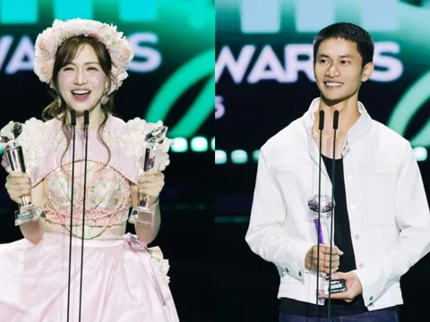 Trực tiếp lễ trao giải Làn Sóng Xanh 2025: Nguyễn Hùng đại thắng, Hoà Minzy vỡ oà cảm xúc khi thắng giải quan trọng