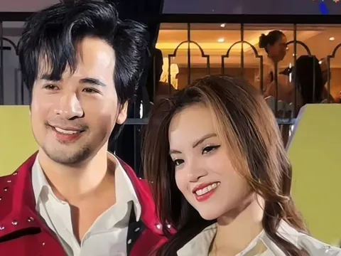 Diễn viên Đoàn Minh Tài tình tứ bên vợ kém 16 tuổi