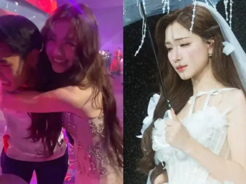 Khán giả phản ứng mạnh khi Hòa Minzy ôm Đình Bắc ở chốn đông người