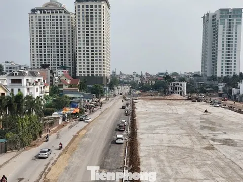 Tuyến đường rộng 90 m đi ra hồ Tây thành hình