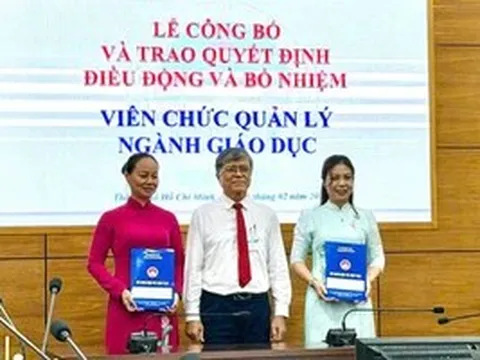 TPHCM bổ nhiệm hiệu trưởng, phó hiệu trưởng trường THPT
