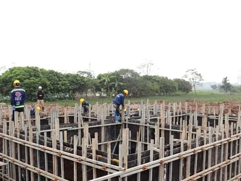 Cận cảnh công trường đại dự án Khu đô thị thể thao Olympic