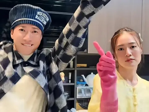 Khoảnh khắc đặc biệt Ninh Dương Lan Ngọc bên S.T Sơn Thạch và Lê Xuân Tiền dịp Tết