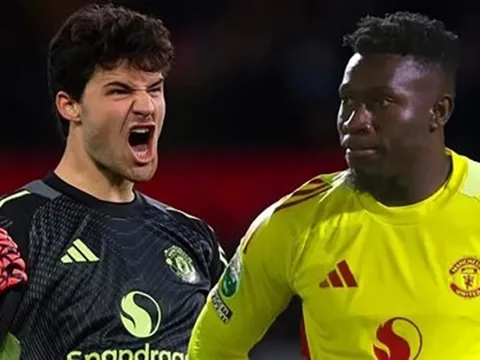 Phản ứng của Onana khi Lammens liên tục tỏa sáng