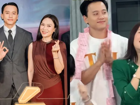 Khoảnh khắc tình tứ giữa Mỹ Tâm và Mai Tài Phến trong ngày đầu bán vé phim điện ảnh