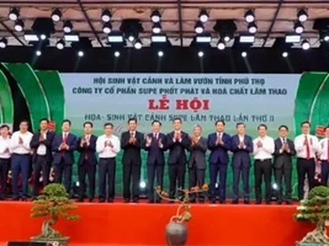 Lễ hội Hoa - Sinh vật cảnh Supe Lâm Thao lan tỏa thông điệp phát triển xanh