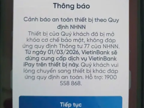 Nhiều người dùng Vietcombank, BIDV, Agribank, VietinBank... bị chặn chuyển, rút tiền qua điện thoại từ hôm nay (1/3): Cần làm gì để tiếp tục giao dịch?