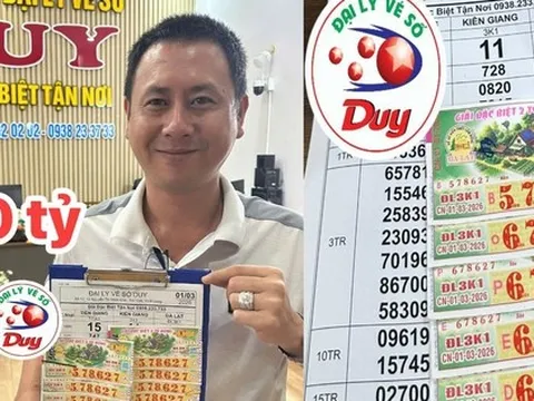 Chiều 3-3, tìm ra 2 khách hàng trúng độc đắc 32 tỉ đồng xổ số miền Nam