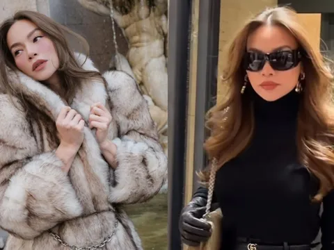 Hồ Ngọc Hà 'lên đồ' sang chảnh khi đi dự tiệc ở trời Tây