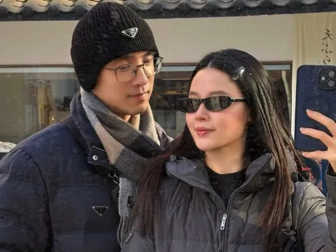 Midu cùng chồng doanh nhân 'xuất ngoại' sau dịp Tết Nguyên đán