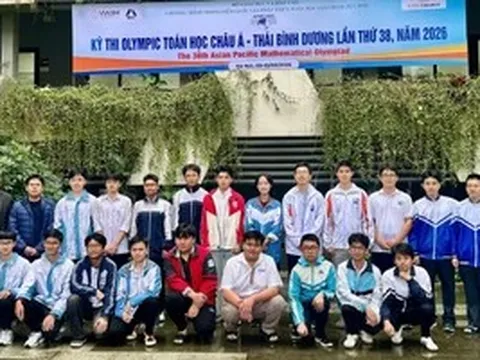 22 học sinh Việt Nam tham gia Kỳ thi Olympic Toán Châu Á - Thái Bình Dương 2026