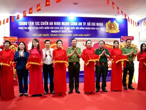 Công an TPHCM đưa vào vận hành Trung tâm Tác chiến an ninh mạng, bảo an ninh trật tự trong kỳ bầu cử