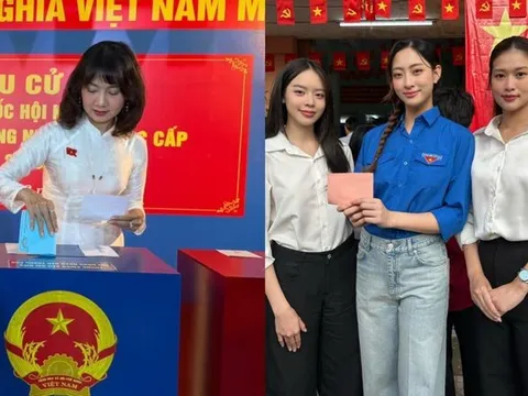 NSND Mỹ Uyên, MC Quyền Linh và dàn sao Việt rộn ràng đi bầu cử: Tự hào ngày hội non sông!