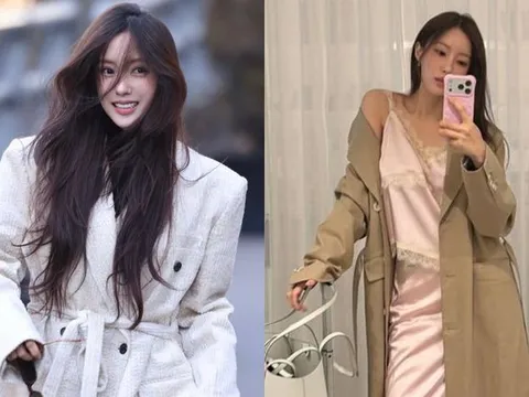 Hyomin (T-ara) tự tin diện váy ngủ ra sân bay