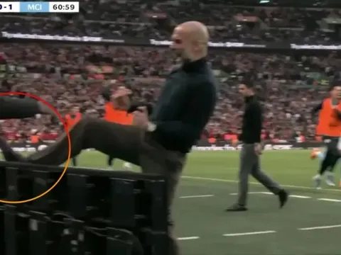 Màn ăn mừng gây bão của Pep Guardiola