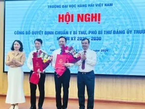 Trường Đại học Hàng hải Việt Nam công bố Quyết định chuẩn y Bí thư, Phó Bí thư