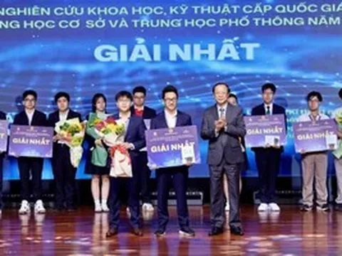 145 dự án đoạt giải thi khoa học, kỹ thuật cấp quốc gia năm học 2025-2026