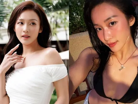 Khả Ngân mặc đồ bơi hai mảnh gợi cảm trong chuyến du lịch ở Thái Lan