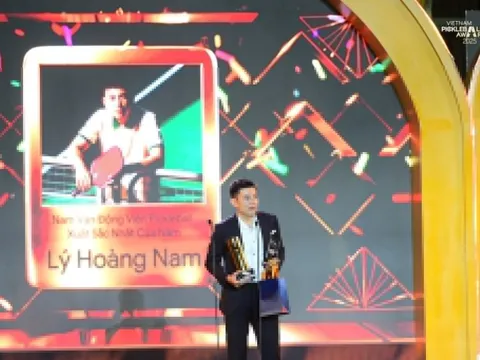 Lý Hoàng Nam được vinh danh tay vợt pickleball hay nhất 2025