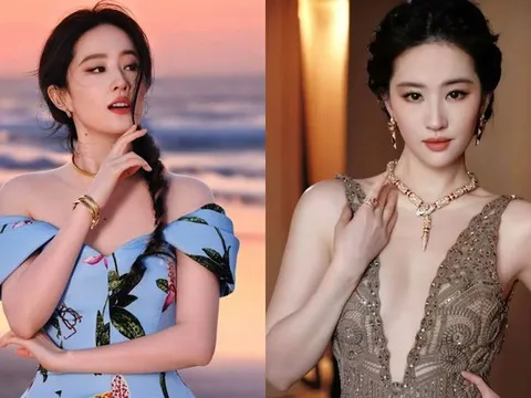 Visual quyến rũ của Lưu Diệc Phi khi diện váy ren cắt xẻ táo bạo