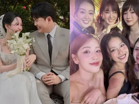 Puka, Khánh Vân và dàn sao lên đồ dự lễ cưới Nhung Gumiho và Andiez Nam Trương