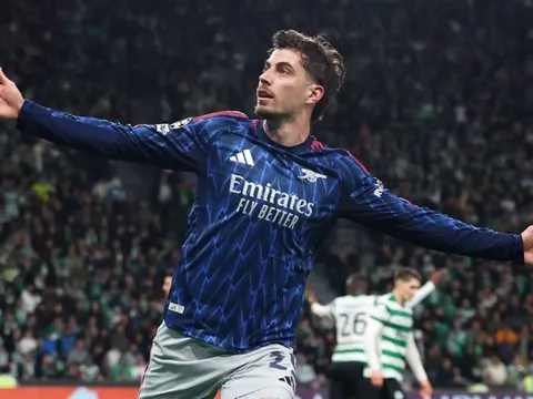 Havertz tỏa sáng phút bù giờ, Arsenal rộng cửa vào bán kết
