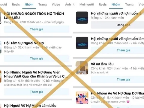 Cảnh giác với các hội nhóm "tín dụng đen", “vỡ nợ làm liều” trên mạng