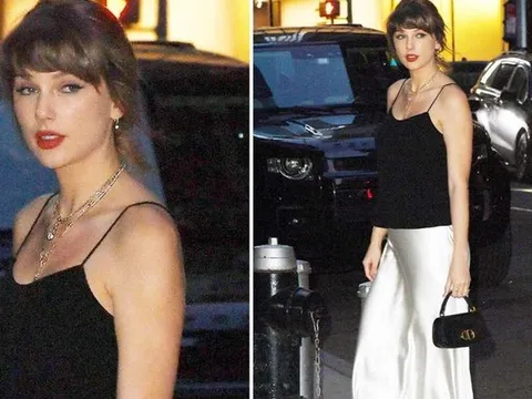 Taylor Swift diện đồ trắng như cô dâu giữa đêm New York