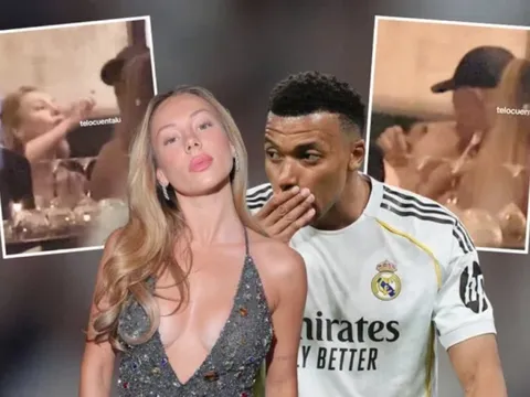 Mbappe vui vẻ bên bạn gái sau trận hoà Girona