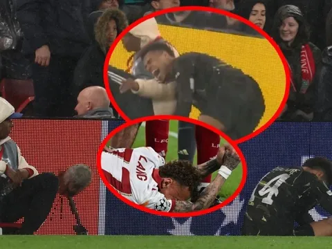 Anfield lại gây lo ngại an toàn sau chấn thương của Doue