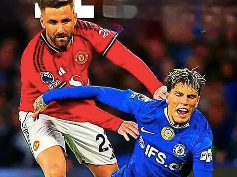 Bài đăng 'triệu view' của Shaw với hình ảnh Garnacho té ngã