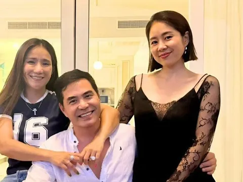 Hành động thân tình của diễn viên Trung Dũng với Lê Phương và Cát Tường