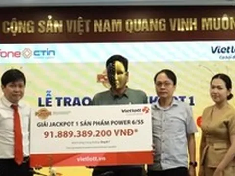 Tiết lộ bộ số Vietlott nam doanh nhân vừa trúng gần 92 tỷ đồng