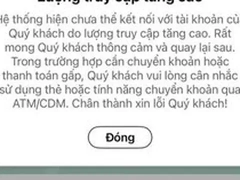 Tối 5/5: Lượng giao dịch tăng cao, Techcombank thông báo quan trọng tới người cần chuyển tiền