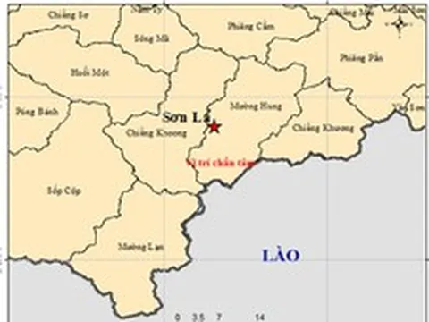 Động đất 4 độ tại xã Mường Hung, tỉnh Sơn La