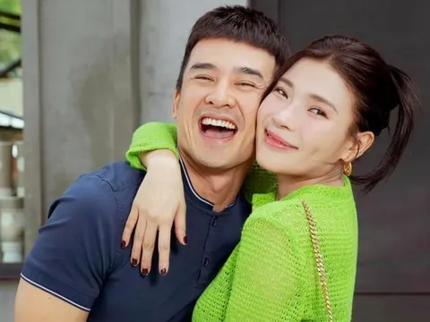 Thúy Diễm báo tin mừng thay cho Lương Thế Thành