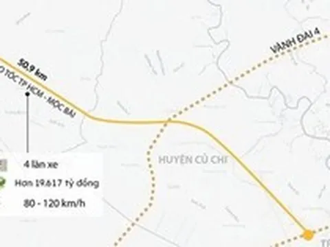 Tuyến cao tốc hơn 19.600 tỷ đồng, dài 51 km nối TP.HCM với Tây Ninh chính thức bước vào giai đoạn then chốt