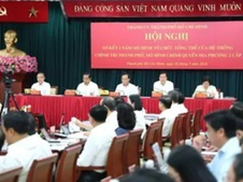 Chính quyền hai cấp tại TPHCM: Hiệu quả, gần dân, sát dân
