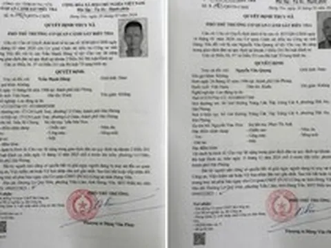 Quyết định truy nã Trần Mạnh Hùng SN 1986