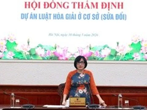 Bộ Tư pháp thẩm định dự án Luật Hòa giải ở cơ sở (sửa đổi)