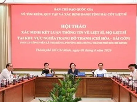 Phó Thủ tướng Phạm Thị Thanh Trà dự Hội thảo đặc biệt xác minh thông tin về khu mộ liệt sĩ tập thể tại Công viên Lê Thị Riêng