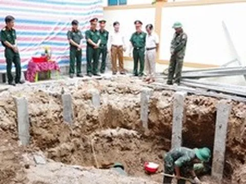 Phát hiện, quy tập 4 hài cốt liệt sĩ tại khu vực Thành cổ Quảng Trị