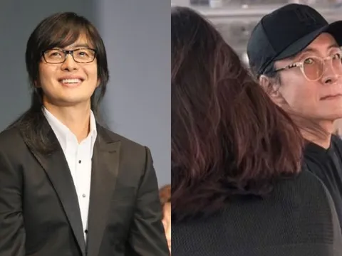 Bae Yong Joon 'Bản tình ca mùa đông' hiếm hoi xuất hiện bên vợ con sau nhiều năm sống khép kín