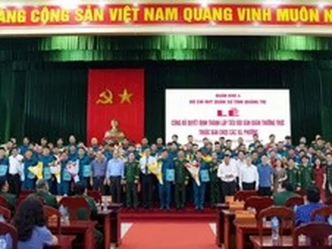 Quảng Trị thành lập 74 Tiểu đội Dân quân thường trực tại các xã, phường