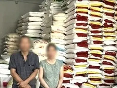Bắt vợ chồng giám đốc sản xuất, buôn bán gạo giả các thương hiệu nổi tiếng