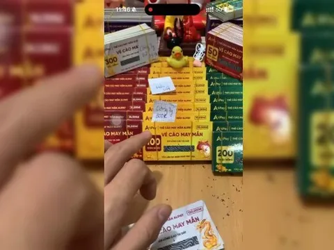 Cảnh giác thủ đoạn cào vé trúng thưởng trên mạng xã hội để lừa đảo