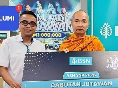 Nhà sư may mắn trúng giải xổ số của ngân hàng