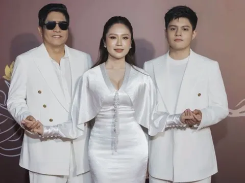 Gia đình Thanh Thúy và Đức Thịnh chiếm spotlight với trang phục 'ton sur ton'